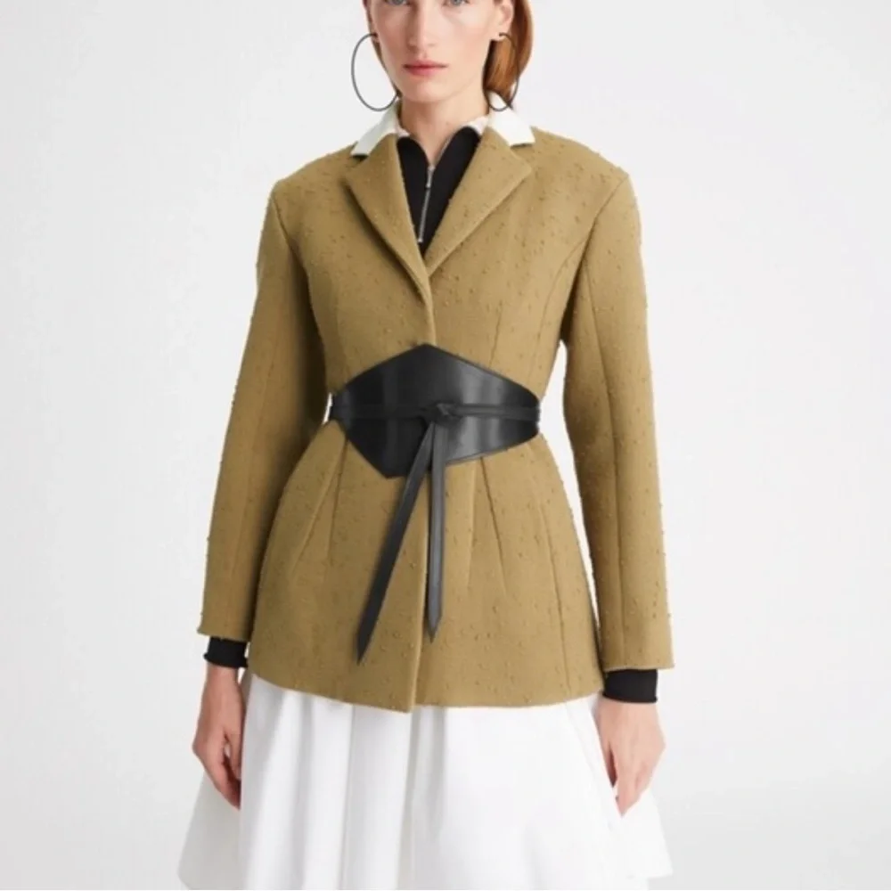 TORY BURCH Tailored Bouclé wool blend Blazer Jacket